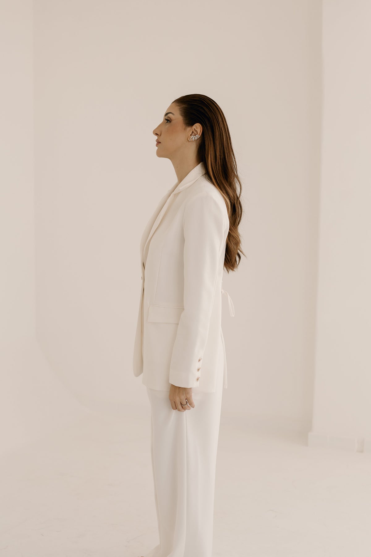 Conjunto Calça reta e Blazer com abertura